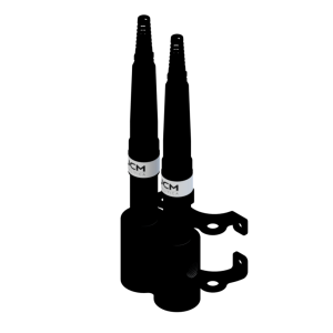 CÂMARA DE FLUXO DUPLA - SENSOR 1: PG-13,5 - SENSOR 2: PG-13,5 - 1/2" FNPT - PP