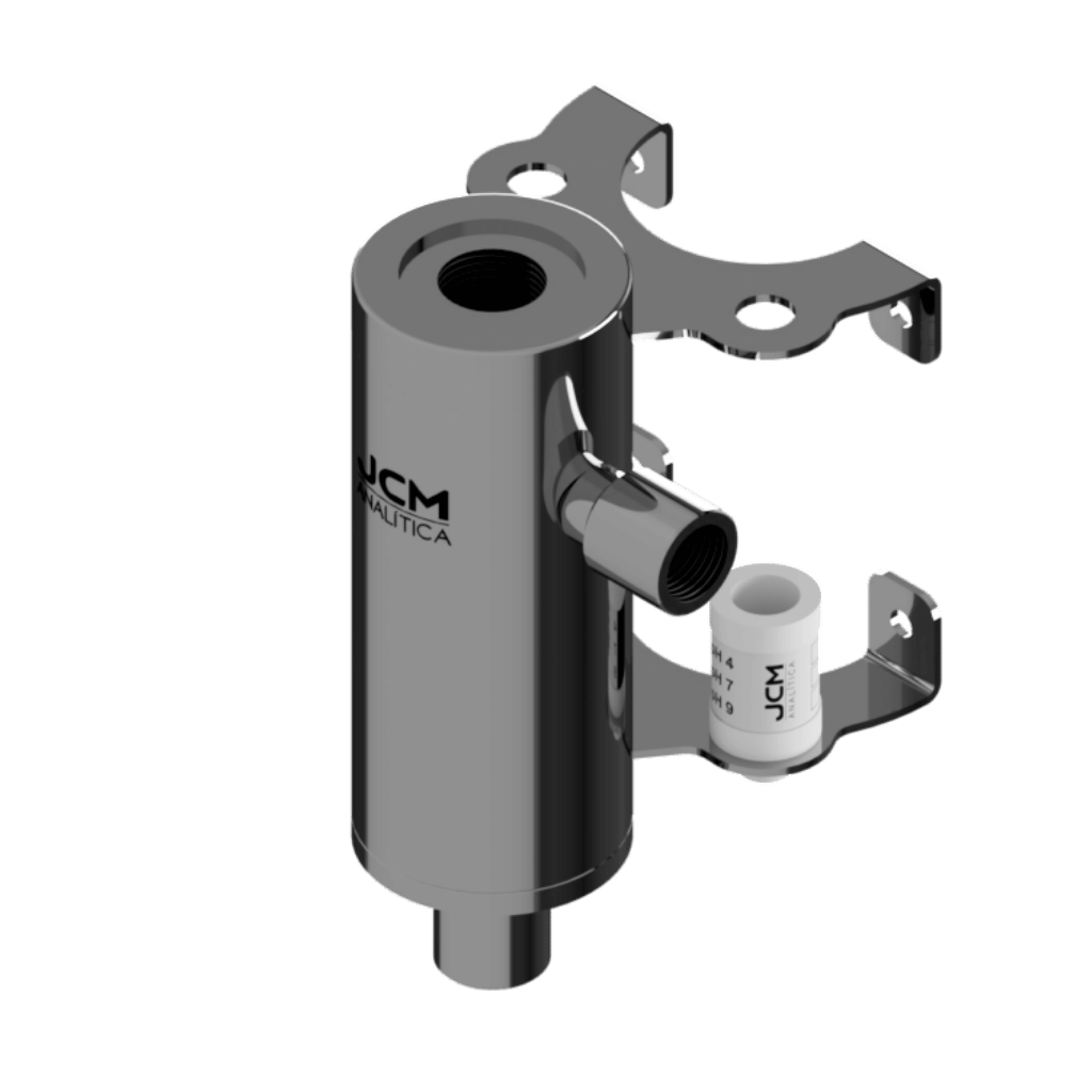 CÂMARA DE FLUXO TRANSBORDO INTERNO - SENSOR 3/4" NPT - 1/2" FNPT - INOX 316