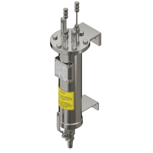 TROCADOR DE CALOR INOX 316 - SERPENTINA 6mm - CASCO 380mm - PROCESSO 1/4" OD-F - REFRIGERAÇÃO 1/2" BSP