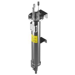 TROCADOR DE CALOR INCONEL 625 - SERPENTINA 6mm - CASCO 580mm - PROCESSO 1/4" OD-F - REFRIGERAÇÃO 1/2" OD-F